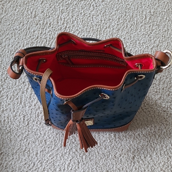 Dooney & Bourke Navy and Tan Shoulder Bag - Picture 5 of 5